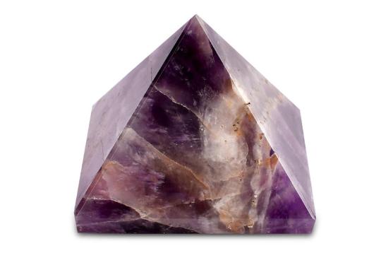 Pyramide aus natürlichem Amethyst (109 G)