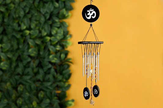 3 Mukhi Windspiele aus gelbem Citrin und Jade für Vitalität