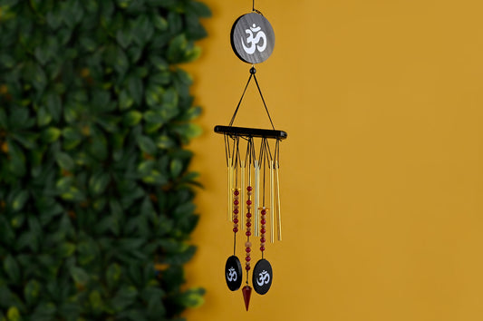 6 Mukhi Windspiel aus rotem Achat und Jaspis für den Sieg