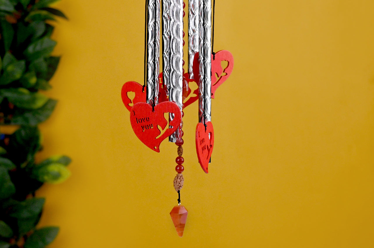 2 Mukhi Karneol Tiger Kauri Windspiel für Harmonie