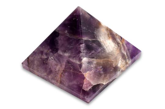 Pyramide aus natürlichem Amethyst (109 G)